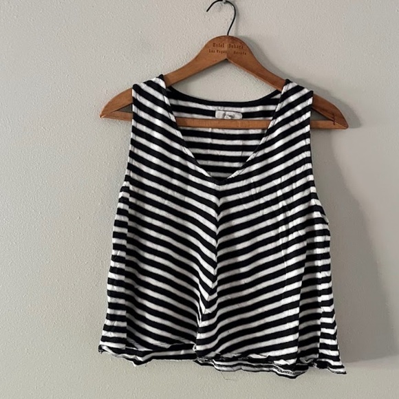 Madewell Chevron Stripe Swingy Tank Top, Sz M - Picture 1 of 3